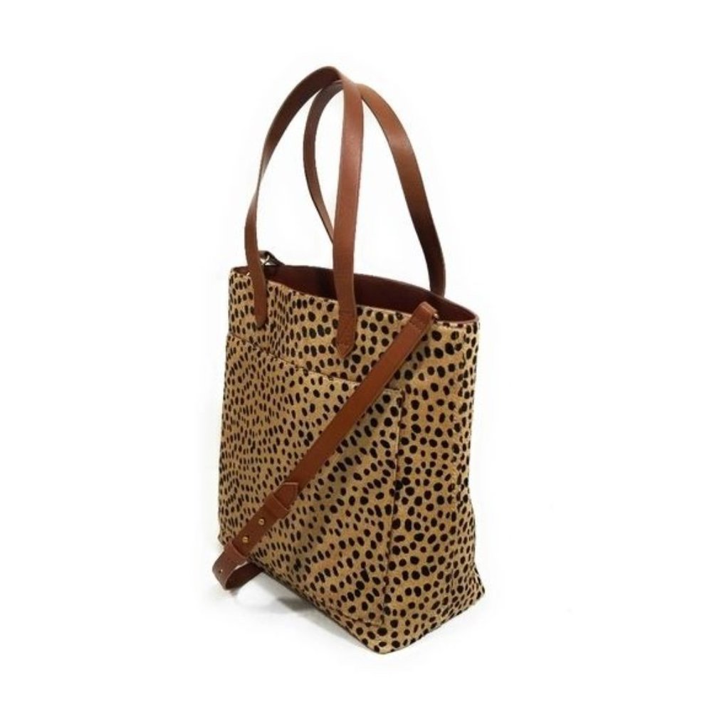 Madewell Medium Transport Tote Printed Calf Hair Edition Bag New with Tags - Picture 2 of 10
